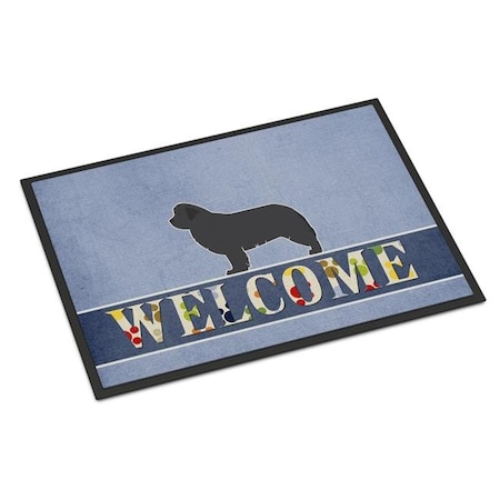 Carolines Treasures Carolines Treasures BB5568MAT 18 x 27 in. Newfoundland Welcome Indoor or Outdoor Mat BB5568MAT
